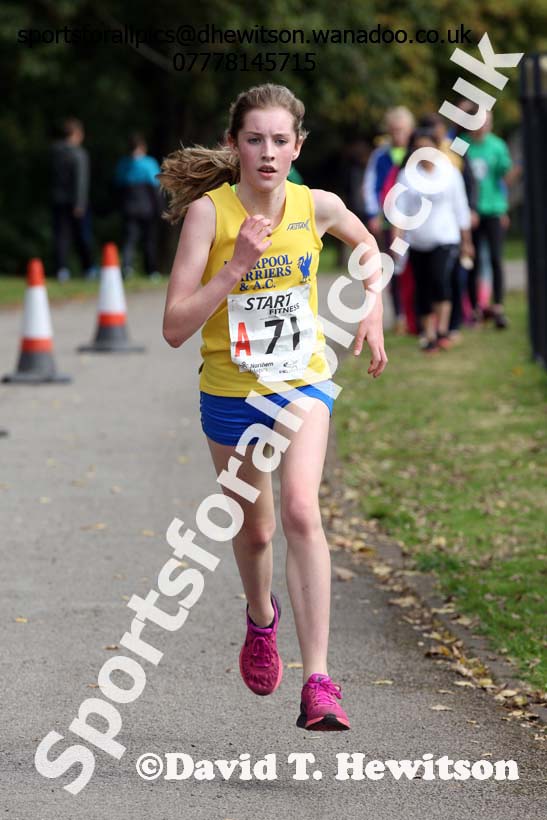 Girls under-15s, Northern Road Relays, Blackpool. Photo: David T. Hewitson/Sports for All Pics